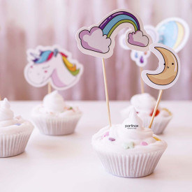 unicorn tema pasta süsleri cake topper