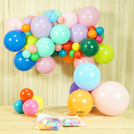 pastel karışık balonlar
