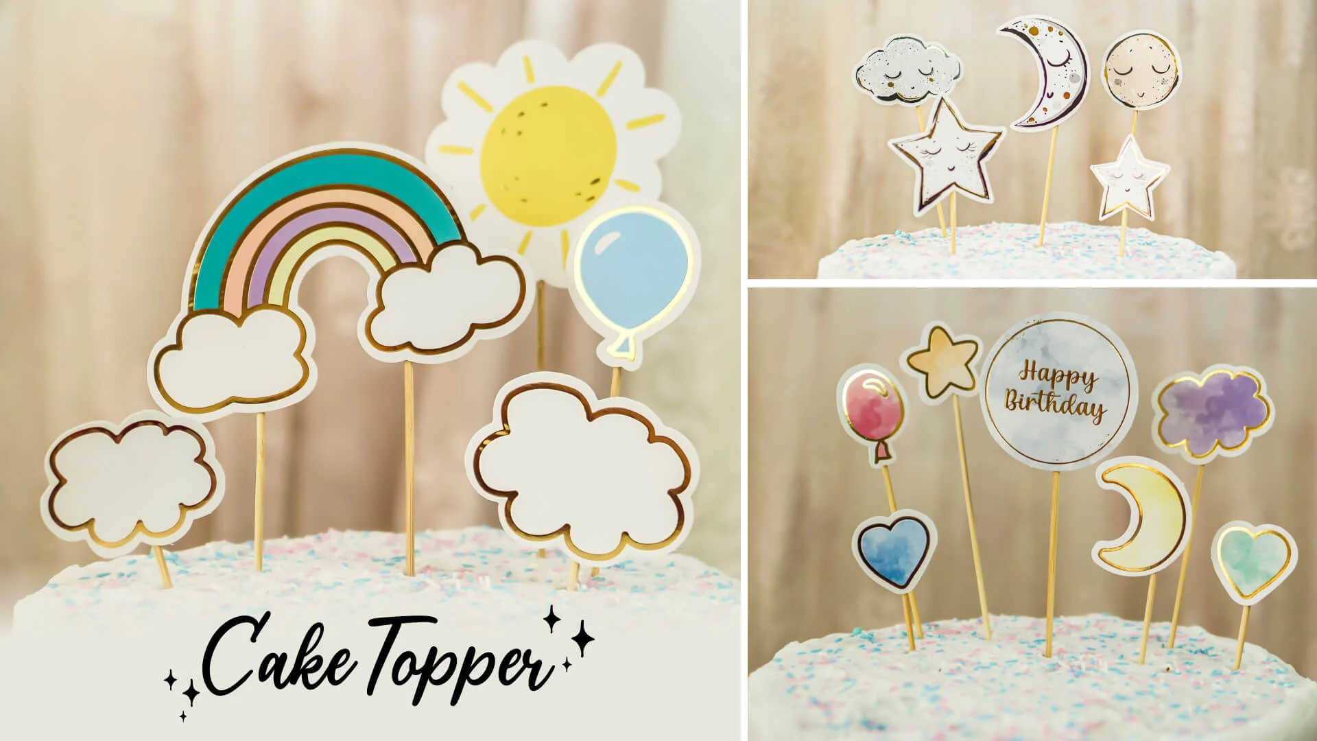 28 Farklı Pasta Süsleyici Cake Topper Tasarımı