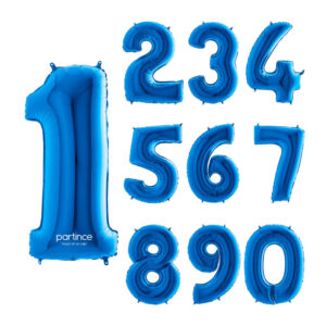 40″ Mavi Rakam Folyo Balonlar