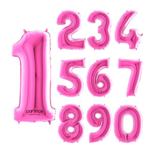 40″ Pembe Rakam Folyo Balonlar