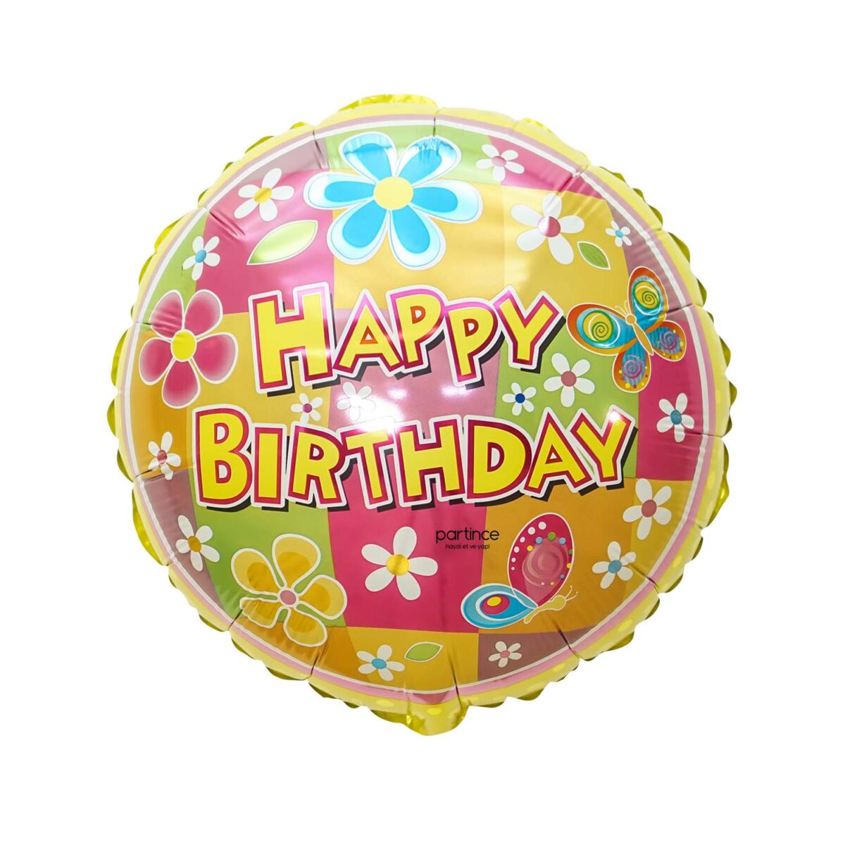 Happy birthday bahar tema folyo balon
