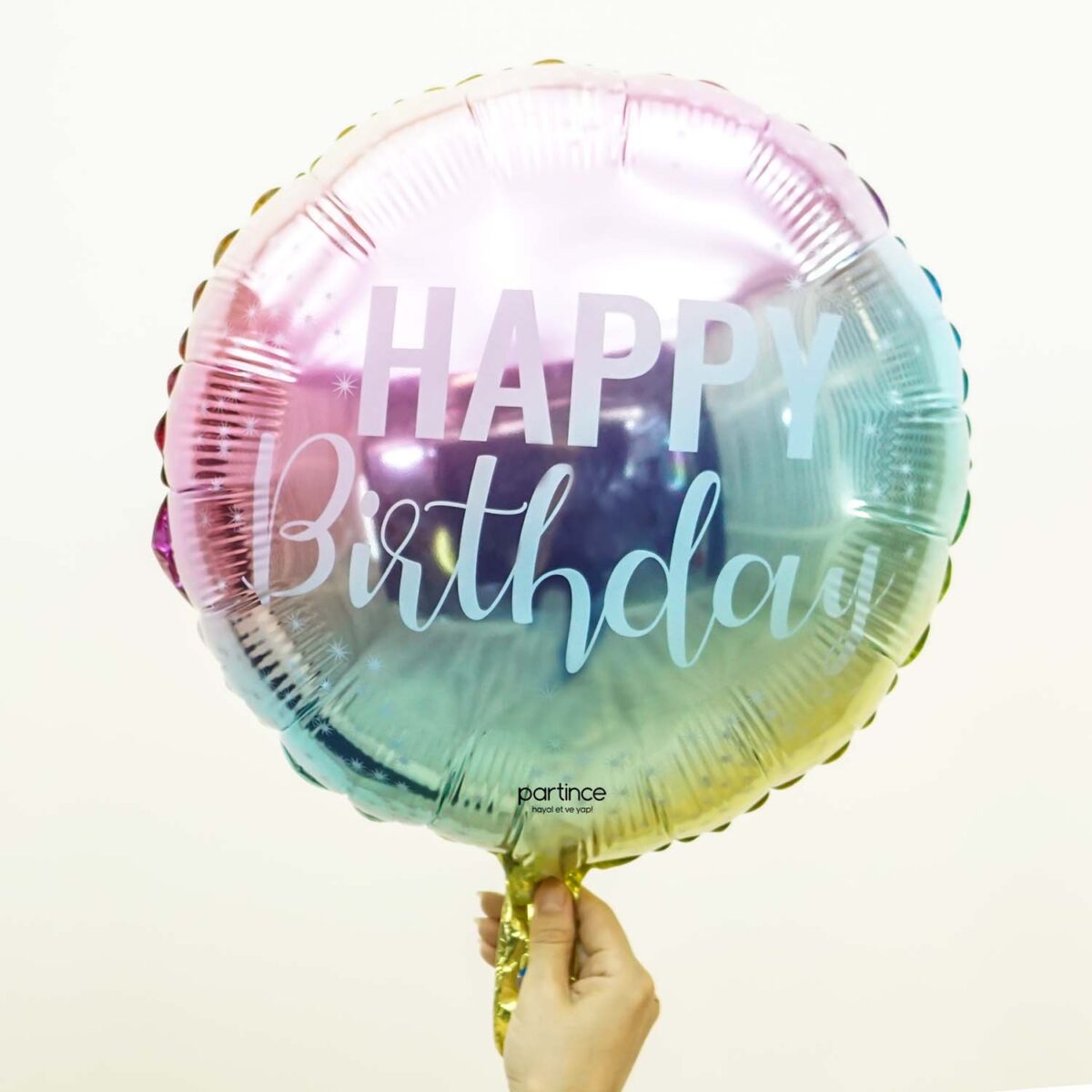 Happy birthday folyo balon geçişli