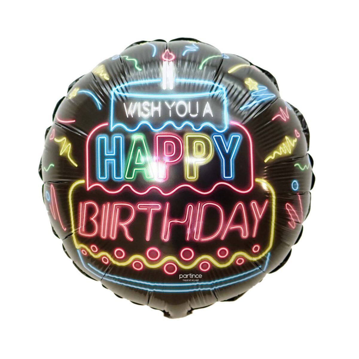 Happy birthday neon folyo balon