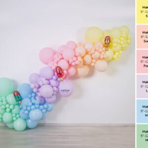 Makaron Balon Zinciri Mini Dondurma Konsepti