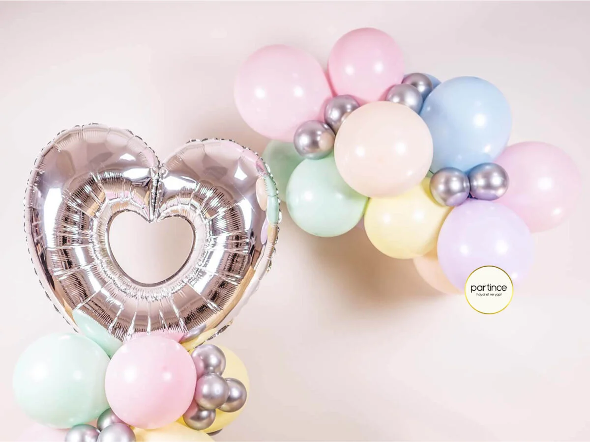 35″ – 88 cm Folyo Kalp Dekor Balonu