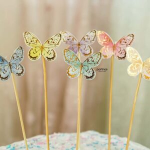 Kelebekler Cake Topper 6 Parça