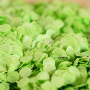 1,5 cm Kağıt Konfeti Limon Yeşili