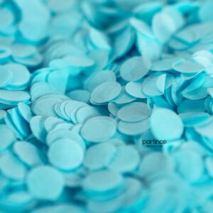 1,5 cm Kağıt Konfeti Açık Mavi