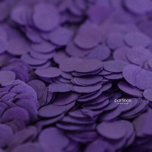 1,5 cm Kağıt Konfeti Mor