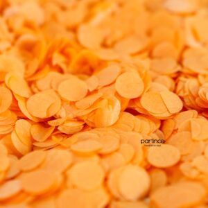 1,5 cm Kağıt Konfeti Turuncu