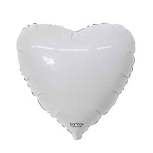 18″ – 45 cm Kalp Folyo Beyaz