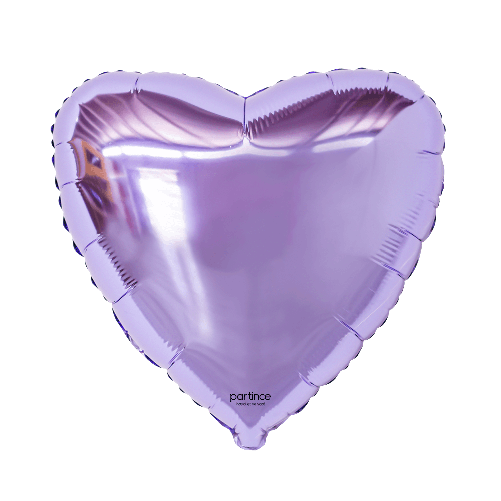 18″ – 45 cm kalp folyo lila