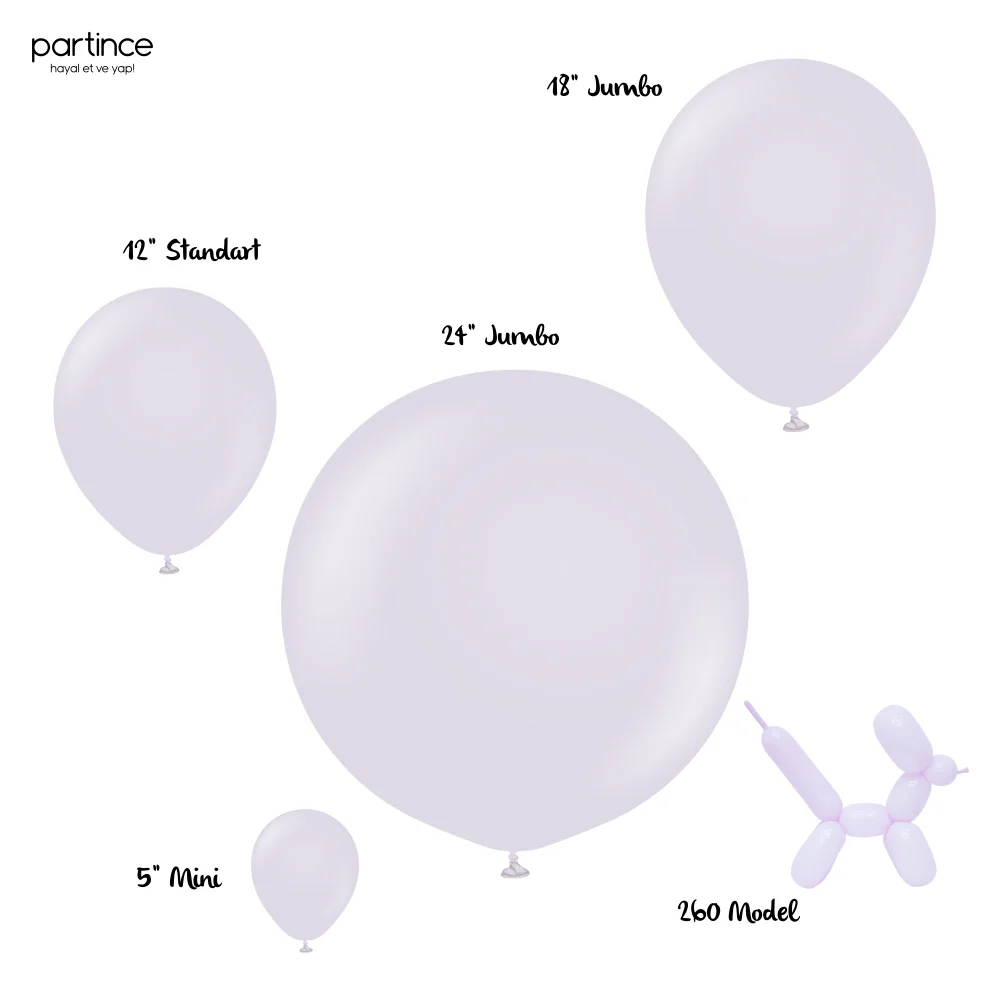 Makaron Balon Lila - Görsel 5