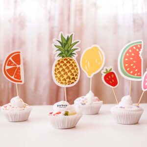 Meyve Tema Cake Topper 6 Parça Pasta Süsleyici