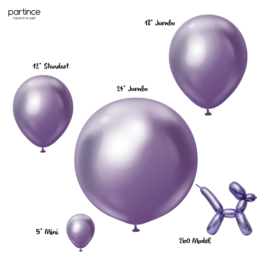 Mirror Balon Violet (Menekşe) - Görsel 5