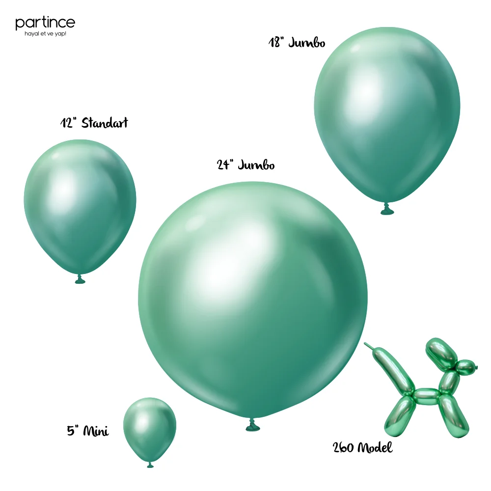 Mirror Balon Green (Yeşil) - Görsel 5