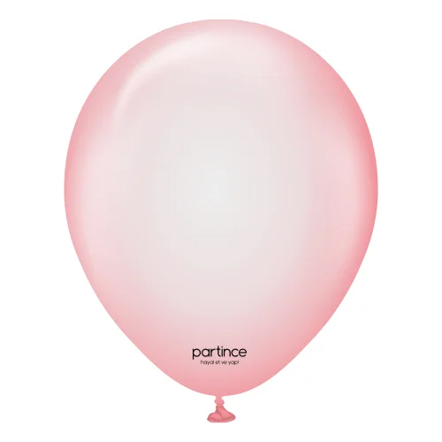 12" Süper Şeffaf Kırmızı Balon