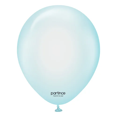 12" Süper Şeffaf Mavi Balon