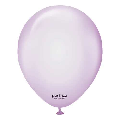 12" Süper Şeffaf Mor Balon
