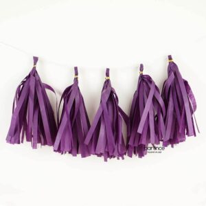 Tassel Kağıt Püskül Mor (Kendin yap)