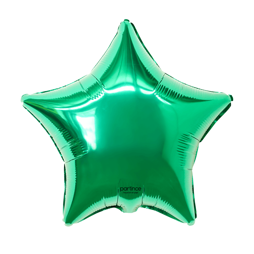18″ – 45 cm yıldız folyo zümrüt yeşili