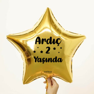Yıldız Gold Kişiye Özel İsimli Folyo Balon