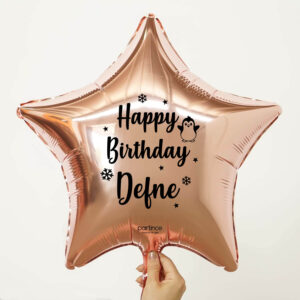 Yıldız Rose Gold Kişiye Özel İsimli Folyo Balon