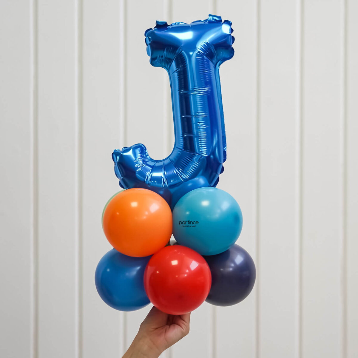 14″ – 35 cm küçük boy harf folyo balonlar mavi