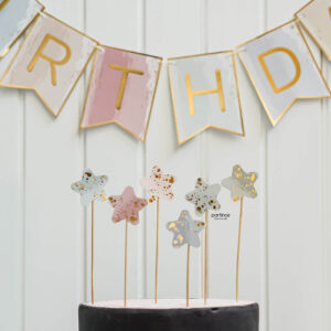 Pastel Cake Topper 6 Parça