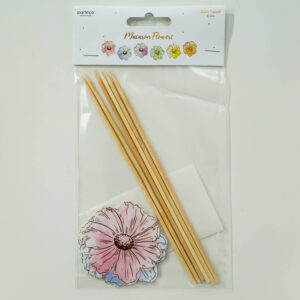 Makaron Çiçekler Cake Topper 6 Parça