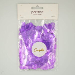 Metalik Yuvarlak Form Lila Konfeti 20 Gr