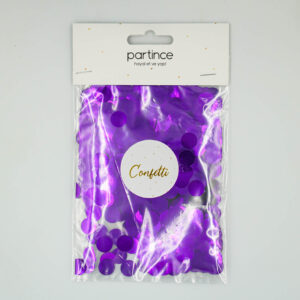 Metalik Yuvarlak Form Menekşe Konfeti 20 Gr