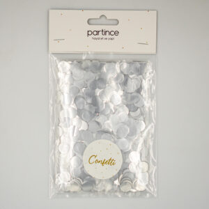 Metalik Yuvarlak Form Gümüş Konfeti 20 gr
