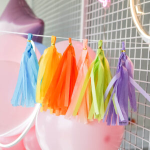 6'lı Renk Kuşağı Püskül Zinciri (Hazır - Kutulu)