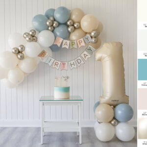 1 Yaş Deniz Kumu Doğum Günü Balon Zincir Kiti