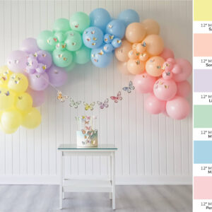 Makaron Kelebek Konsept Balon Zincir Seti