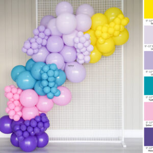 Balon Zincir Kiti Lila Festivali Konsepti