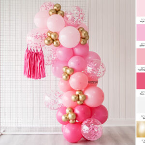 Balon Zinciri Barbie Tema Pembe Doğum Günü Parti Seti