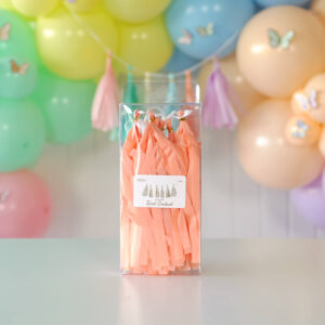 6'lı Makaron Somon Püskül Zinciri (Hazır – Kutulu)