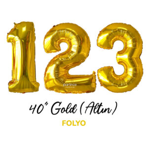 40″ Gold Rakam Folyo Balonlar