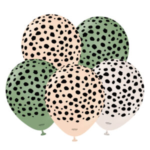 Çita Baskılı Balon Karışık 10'lu