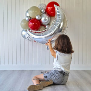 Silver Yarım Ay Folyo Balon 35″ – 88 cm