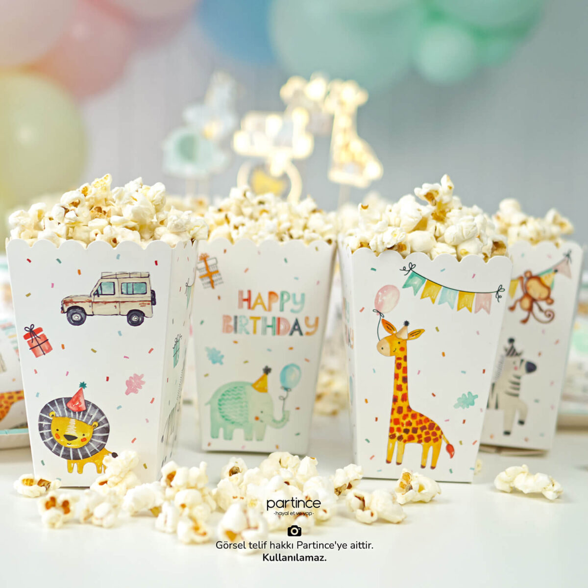 Popcorn (Mısır Kutusu) Safari Tema