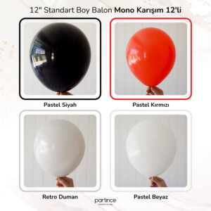 12" Standart Boy Mono Karışım 12'li