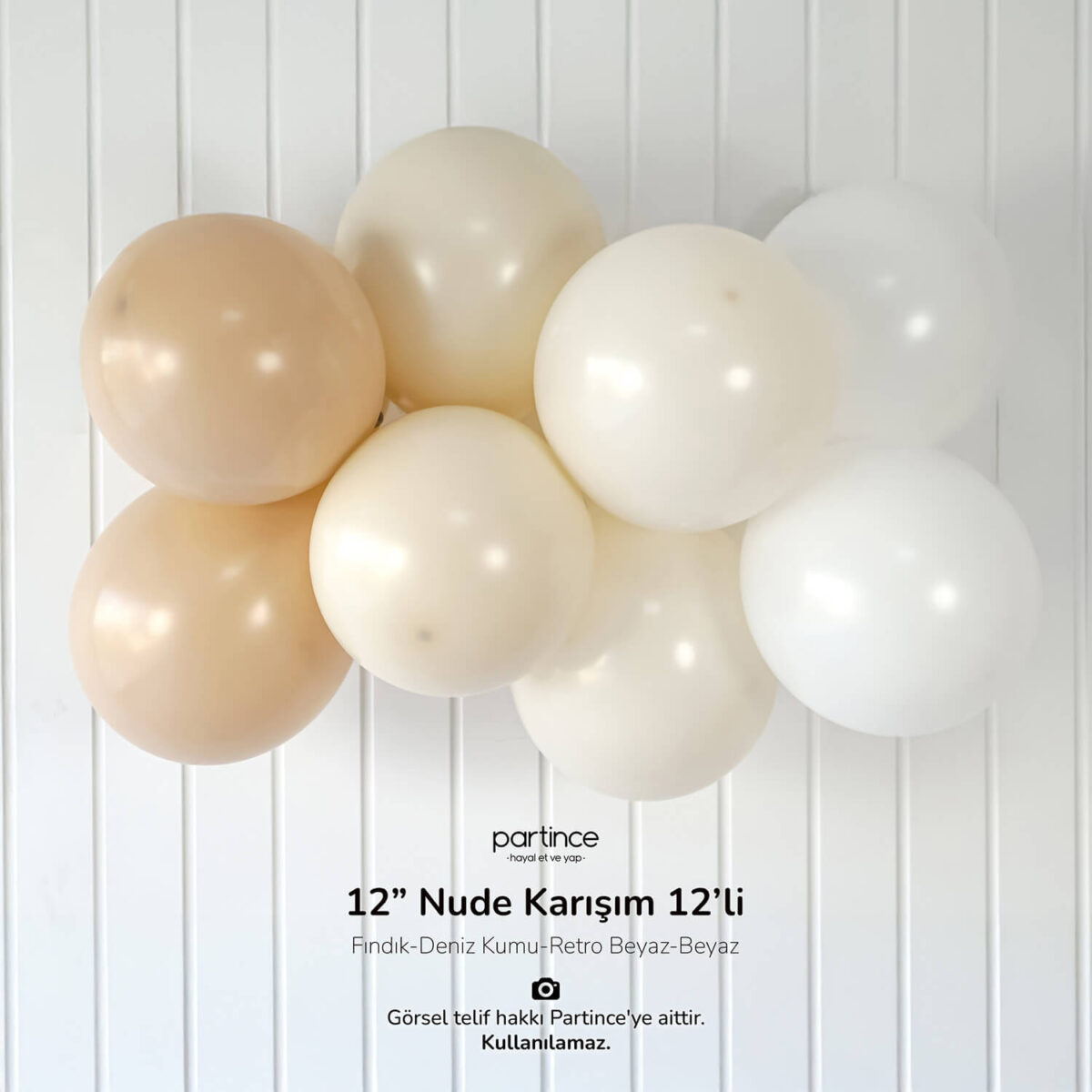 12" Standart Boy Nude Karışım 12'li - Görsel 2