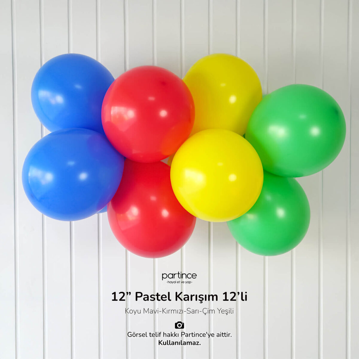 12" Standart Boy Pastel Karışım 12'li - Görsel 2