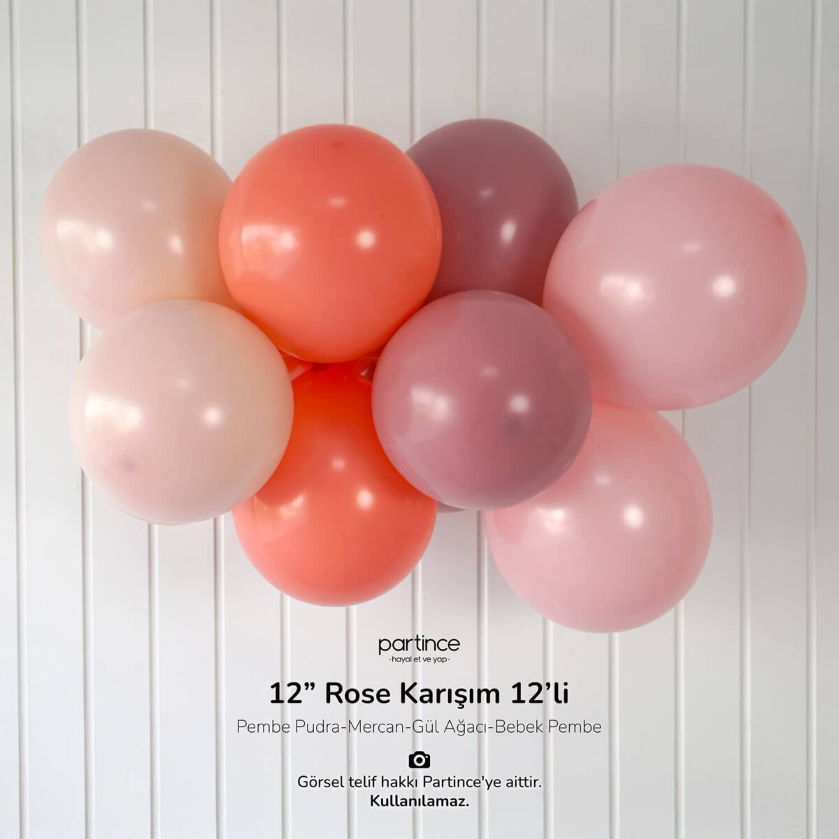 12" Standart Boy Rose Karışım 12'li - Görsel 2