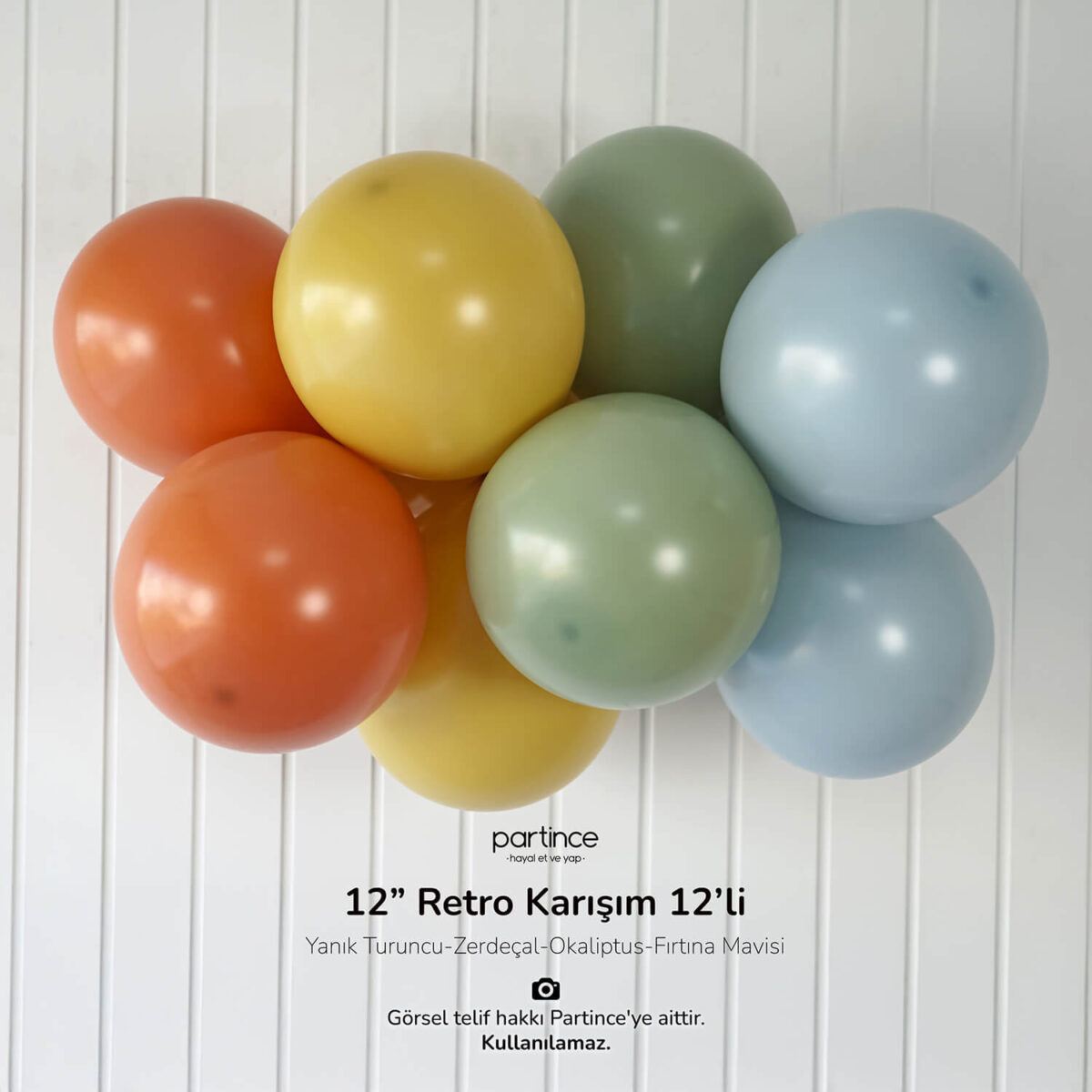 12" Standart Boy Retro Karışım 12'li - Görsel 2