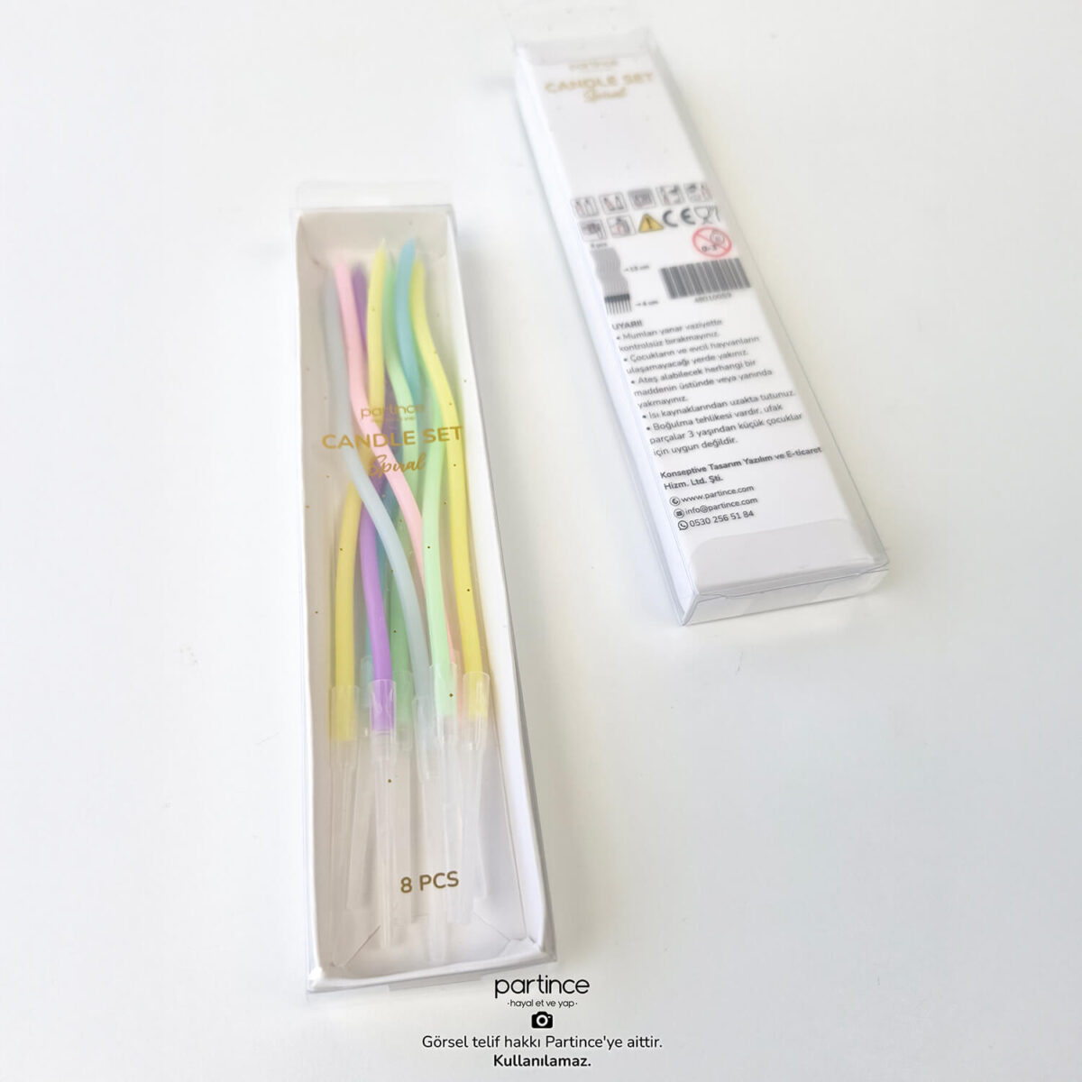 Makaron Renk Spiral Pasta Mumu 8’li - Görsel 5